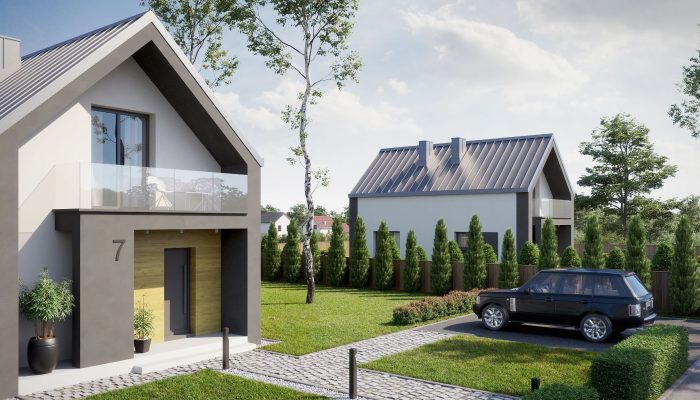 wizualizacja dom jednorodzinny Bojszowy Pancerniaków